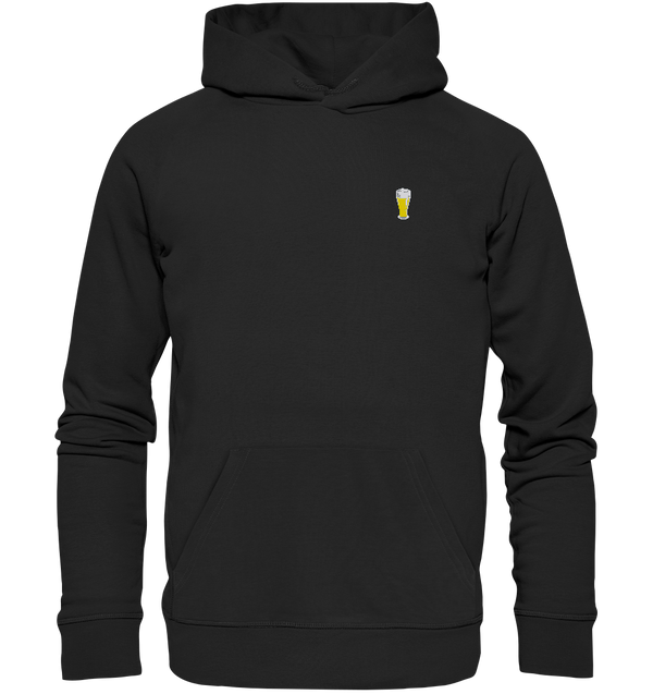 Pixel-Weißbier - Organic Hoodie (Stick)