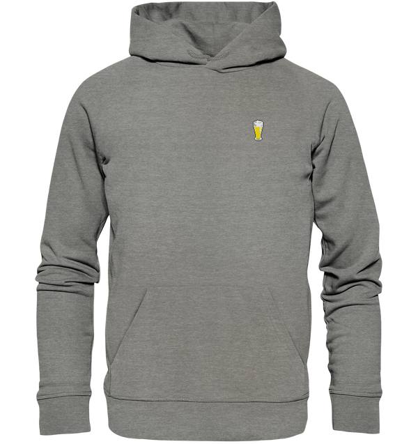 Pixel-Weißbier - Organic Hoodie (Stick)