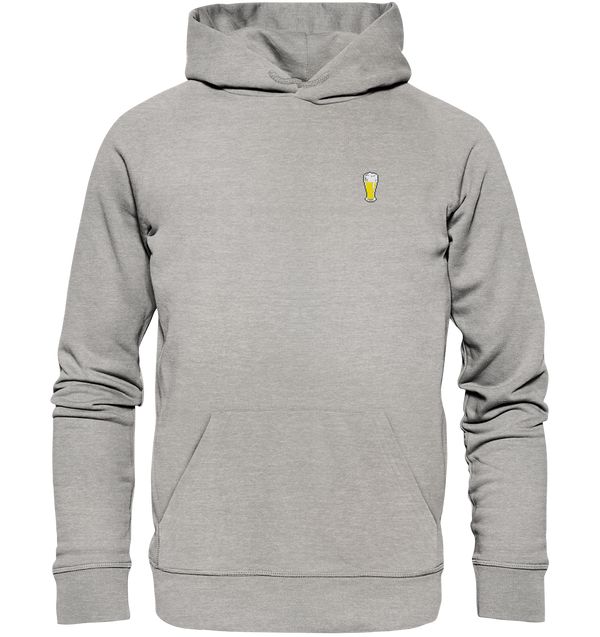 Pixel-Weißbier - Organic Hoodie (Stick)