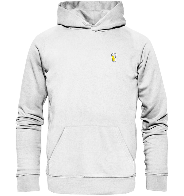 Pixel-Weißbier - Organic Hoodie (Stick)